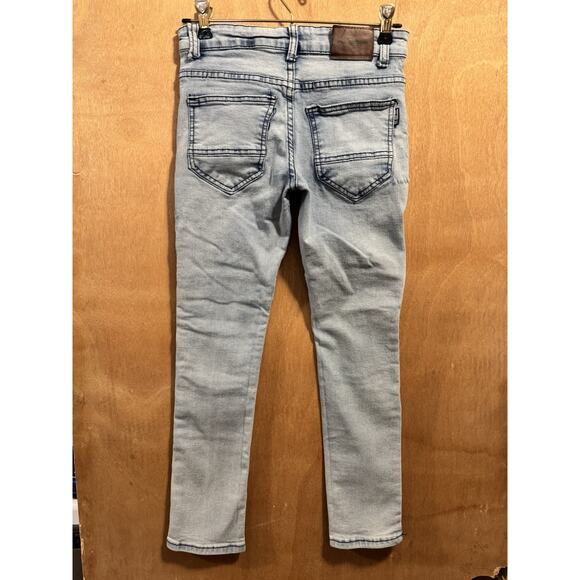 Phat Farm Denim Kids Jeans Size 10 Stretch Skinny Distressed *see flaw* - Picture 2 of 10